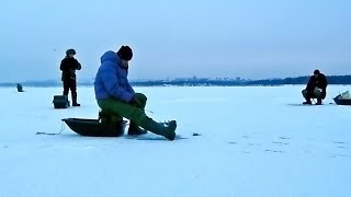 Братская рыбалка недалеко от города  Остановка Крылатый