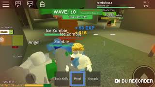 сыграл в ROBLOX в режим ZOMBIE ATTACK