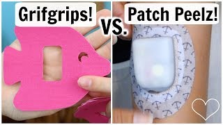 GRIFGRIPS VS. PATCH PEELZ REVIEW!! Stickers For The Omnipod & Dexcom! | Laina Elyse