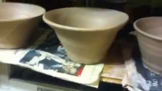 Nancy Today: threw 12 lg bowls (Pottery 115) ASMR ( ceramics ) (Pottery Practice) ASMR
