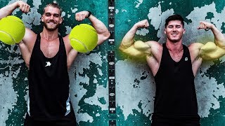 Bizeps wie Tennisbälle mit Nimai Delgado | Arm Massaker im Golds Gym