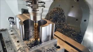 MASTERCAM DYNAMIC 4 X Diameter cut with 16mm EMUGE trochoidal