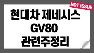 현대차 제네시스 GV80 관련주(두올, 평화정공, 동운아나텍, 현대공업, 삼보모터스)