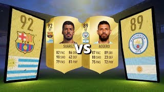 FIFA 18 SUAREZ VS AGUERO PLAYER REVIEW