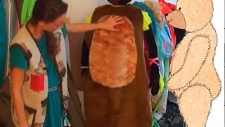 Раскрой комбинезон Мишки и животик вставка вариант | МК Ростовая кукла Медведь