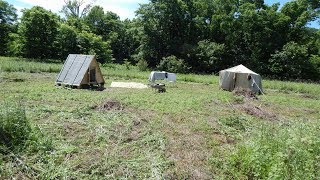 Освоение новых территорий. Часть 4. Склад, утепление палатки #ПереездНаЗемлю