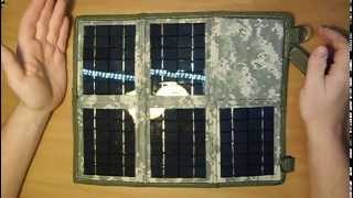 Раскладная туристическая солнечная панель / Rollaway travel solar panel
