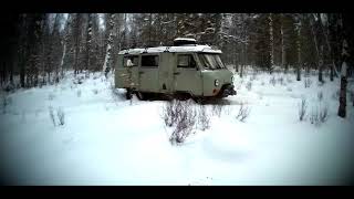 УАЗ БУХАНКА по пухляку на пятачках. Шины Я - 192