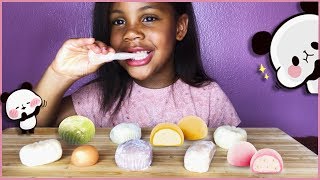 ASMR MOCHI┃MOCHI ROLLS, RED BEAN, TARO, LYCHEE, MILK..┃먹방 FRANCE