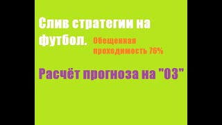 СЛИВ СТРАТЕГИИ НА ФУТБОЛ (ОЗ), СТРАТЕГИЯ ЗА 15 000 РУБЛЕЙ.