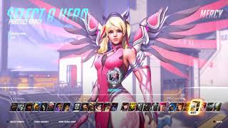 New Pink Mercy Skin Demo! Gold Weapon at 4:39!! (Charity Skin)