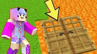 ДЕВУШКА НУБ И ПРО ПОСТРОИЛИ СЕКРЕТНЫЙ ДОМ ПОД ЛАВОЙ В МАЙНКРАФТ | НУБИК В MINECRAFT ТРОЛЛИНГ ЛОВУШКА