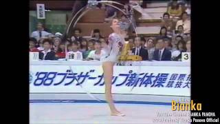 Bianka Panova - 1988 - Rope & Ribbon routines - Brother Cup Tournament - Tokyo, Japan