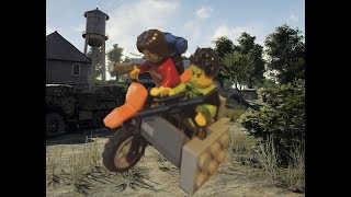 Как сделать Lego Мотоцикл с коляской из PUBG.