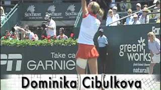 Alona Bondarenko and Dominika Cibulkova