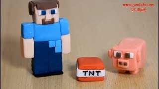 Фигурки майнкрафт из мастики. Minecraft. СТИВ из MineCraft