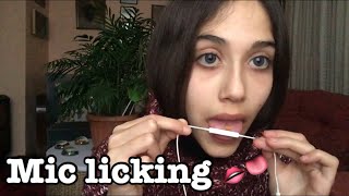 Asmr Up-close- Mic nibbling-licking-Mouth Sounds
