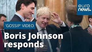 Boris Johnson responds to Buckingham Palace 'gossip' video | NATO