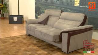 Кожаный диван реклайнер с функцией Relax из Италии Киев купить, интернет магазин