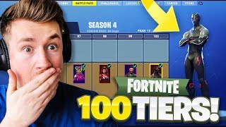 SEASON 4 TIER 100 UNLOCKED! | Fortnite Battle Royale