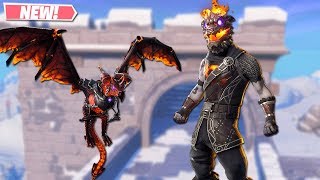 NEW MOLTEN BATTLE HOUND SKIN GAMEPLAY! NEW LEAKED SKINS ON FORTNITE!! FORTNITE BATTLE ROYALE!!!