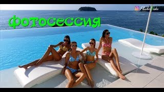 модели на яхте, сьемка купальников, бикини