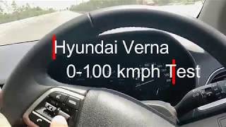 Hyundai Verna Diesel Automatic 0-100 Acceleration Test | Verna Pickup Test  From 0-100 kmph