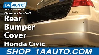 How To Remove Rear Bumper Cover 01-05 Honda Civic