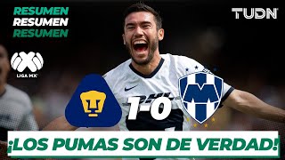 Resumen y Goles | Pumas 1 - 0 Rayados| Liga Mx - CL 2020 J-3 | TUDN