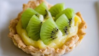 Тарталетки с киви и лимонным кремом