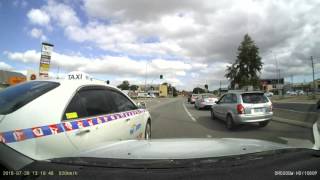 Accident with Taxi cutting me off in Bentley