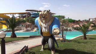 Water Slides for Kids. Jungle Aqua Park. Egypt, Hurghada 2015. Детский бассейн. Дети веселятся.