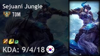 Sejuani Jungle vs Lee Sin - T0M - KR Challenger Patch 7.9