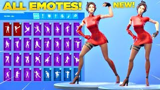 *NEW* DEMI SKIN Showcase with All Fortnite Dances & Emotes! (Fortnite Season 9 Skin)