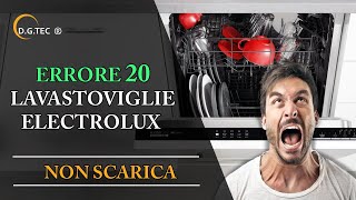 Lavastoviglie Rex Electrolux Aeg non scarica errore 20