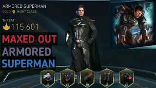 MAXED OUT ARMORED SUPERMAN| Injustice 2 MOBILE