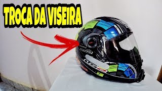 COMO TROCAR A VISEIRA DO CAPACETE LS2 FF358 - Nicael 150