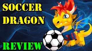 Dragon City SOCCER DRAGON How to Breed Combat Attacks and Level up Review