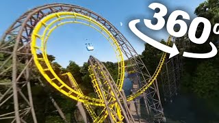 VR 360 Roller Coaster Ride 4K - Busch Gardens VR Simulation