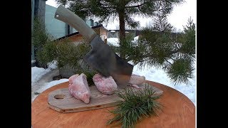 Нож,топорик для рубки мяса.Как быстро сделать своими руками.