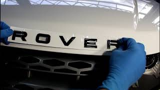 Замена надписей на капоте и крышке багажника Range Rover Evoque‎ Ленд Ровер Эвок 2,2 2011 года