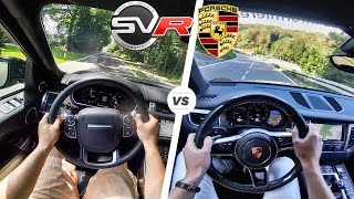 Porsche Macan Turbo RACECHIP vs Range Rover Sport SVR | Acceleration & POV