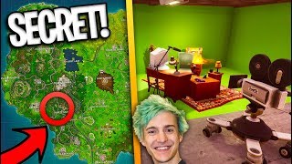 HOW TO FIND NINJA'S SECRET STREAM ROOM in Fortnite Battle Royale SEASON 4!