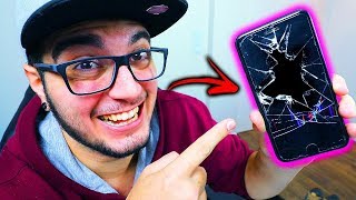 QUEBREI O IPHONE 8 DO MEU AMIGO !