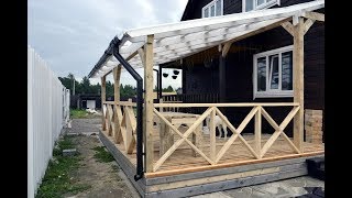 Терраса к дому своими руками