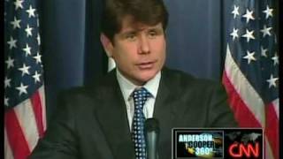 Illinois Governor Rod Blagojevich Press Conference Wild West Anology Regarding His Impeachment Trial