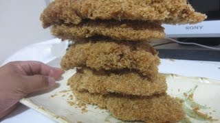 【大盛りハッスル】野獣先輩の動画を観てチキンカツタワーを食べてみた