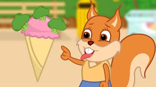 Famille d'Écureuil - Glace au Brocoli Fu Dessin Animé 2020 en Français