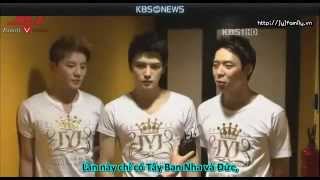 [VIETSUB][07.11.2011] KBS News - JYJ Europe Tour Concert 2011