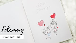 February Bujo Setup | Plan With Me | Minimal Bullet Journal